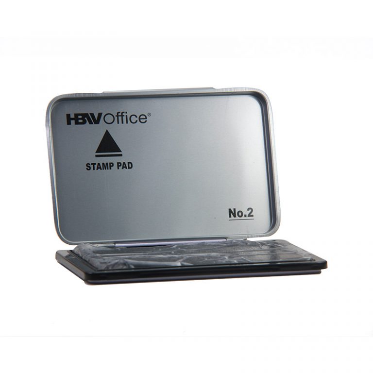 HBWOffice Stamp Pad Metal Case with ink Big HBW