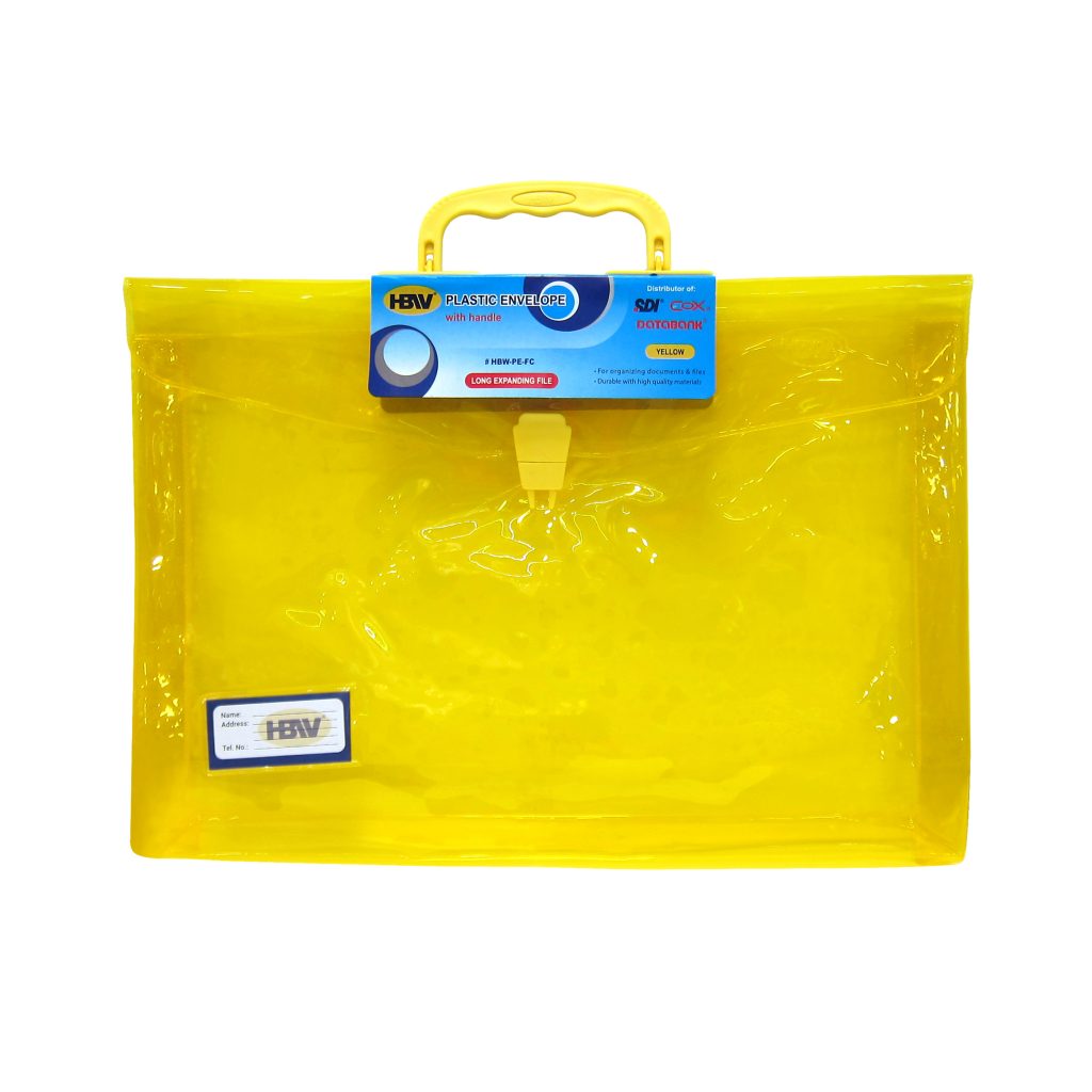 HBW EXPANDABLE PLASTIC ENVELOPE WITH HANDLE HBW